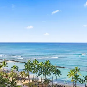 Luxury Oceanfront 2 Bedroom At Waikiki Tower Apartment